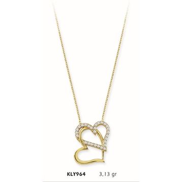 Harem Altın KLY964 14 Ayar Altın Kalp Kolye