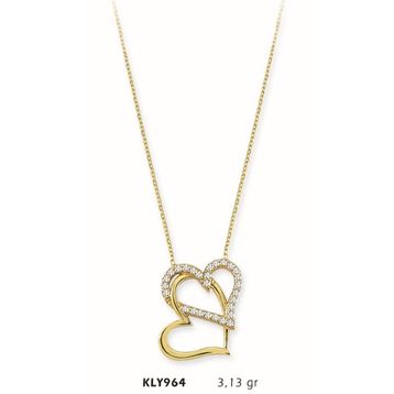 Harem Altın KLY964 14 Ayar Altın Kalp Kolye