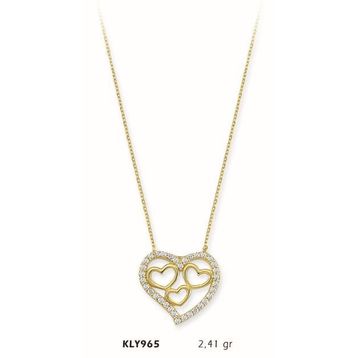 Harem Altın KLY965 14 Ayar Altın Kalp Kolye