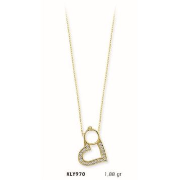 Harem Altın KLY970 14 Ayar Altın Kalp Kolye