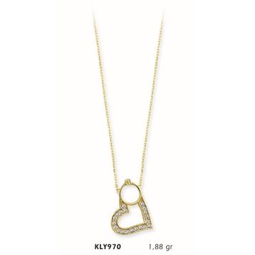 Harem Altın KLY970 14 Ayar Altın Kalp Kolye