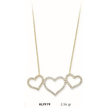 Harem Altın KLY979 14 Ayar Altın Kalp Kolye