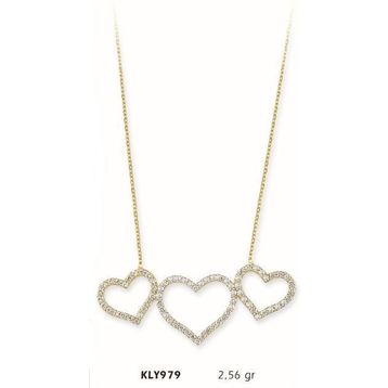 Harem Altın KLY979 14 Ayar Altın Kalp Kolye