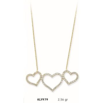 Harem Altın KLY979 14 Ayar Altın Kalp Kolye