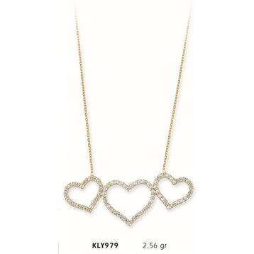 Harem Altın KLY979 14 Ayar Altın Kalp Kolye