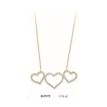 Harem Altın KLY979 14 Ayar Altın Kalp Kolye