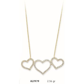 Harem Altın KLY979 14 Ayar Altın Kalp Kolye