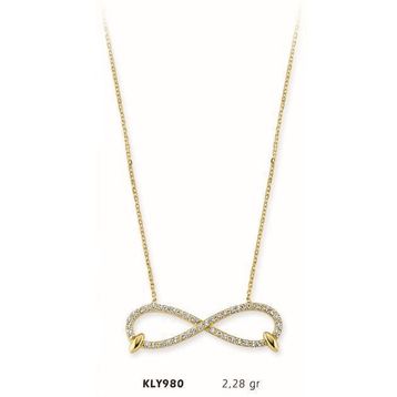 Harem Altın KLY980 14 Ayar Altın Sonsuzluk Kolye