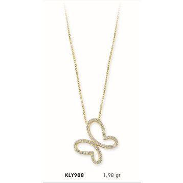 Harem Altın KLY988 14 Ayar Altın Kelebek Kolye