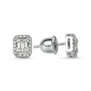 Harem Altın KPB9 Kadın 0.32 Carat F Renk Pırlanta Küpe