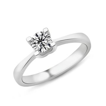 Harem Altın PR100 0.51 ct F Renk Hrd Sertifikalı Pırlanta Tektaş Yüzük