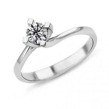 Harem Altın PR168 0.21 ct D Renk Pırlanta Tektaş Yüzük