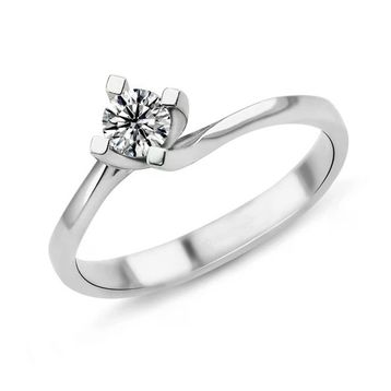 Harem Altın PR176 0.34 ct D Renk Hrd Sertifikalı Pırlanta Tektaş Yüzük