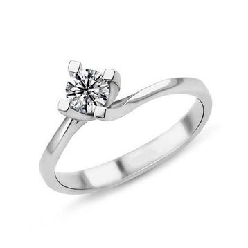 Harem Altın PR178 0.41 ct F Renk Hrd Sertifikalı Pırlanta Tektaş Yüzük