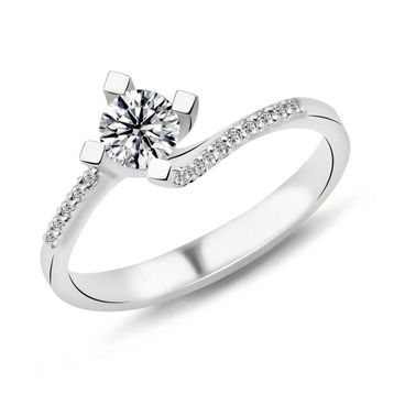 Harem Altın PR18 0.44 ct F Renk Hrd Sertifikalı Pırlanta Tektaş Yüzük