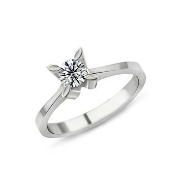 Harem Altın PR288 0.40 ct D Renk Hrd Sertifikalı Pırlanta Tektaş Yüzük