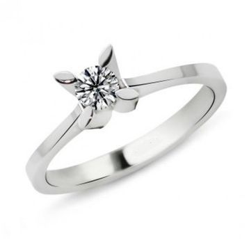 Harem Altın PR328 0.38 ct G Renk Hrd Sertifikalı Pırlanta Tektaş Yüzük