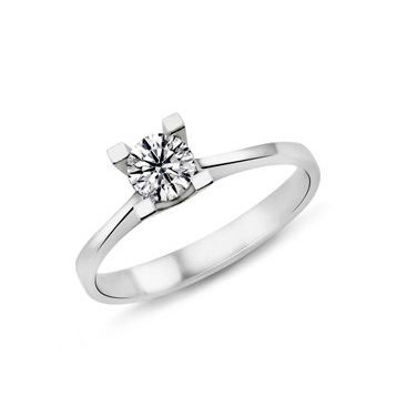 Harem Altın PR386 0.53 ct D Renk Hrd Sertifikalı Pırlanta Tektaş Yüzük