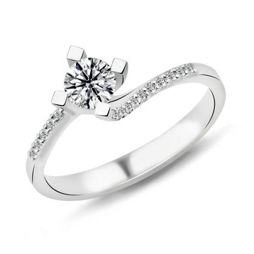 Harem Altın PR468 0.48 ct F Renk Hrd Sertifikalı Pırlanta Tektaş Yüzük