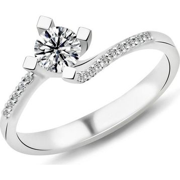 Harem Altın PR468 0.48 ct F Renk Hrd Sertifikalı Pırlanta Tektaş Yüzük