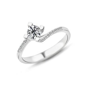 Harem Altın PR468 0.48 ct F Renk Hrd Sertifikalı Pırlanta Tektaş Yüzük