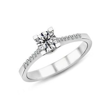 Harem Altın PR89 0.50 ct E Renk Hrd Sertifikalı Pırlanta Tektaş Yüzük