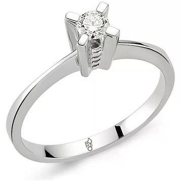 Harem Altın RM-10003 Romeo 0.14 ct Pırlanta Tektaş Yüzük