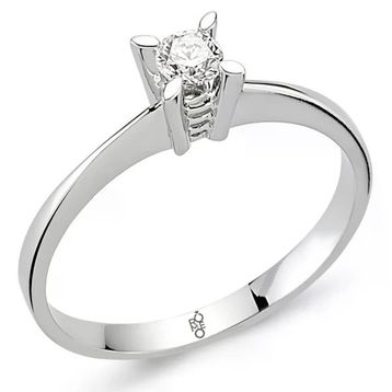 Harem Altın RM-10007 0.18 Karat Romeo Pırlanta Tek Taş Yüzük