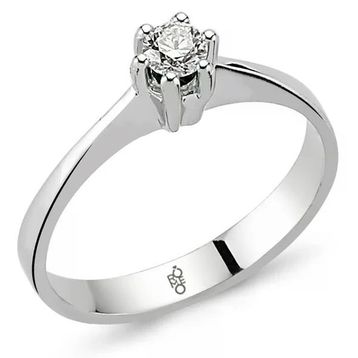 Harem Altın RM-10018 Romeo 0.15 ct Pırlanta Tektaş Yüzük