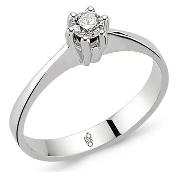 Harem Altın RM-10018 Romeo 0.15 ct Pırlanta Tektaş Yüzük