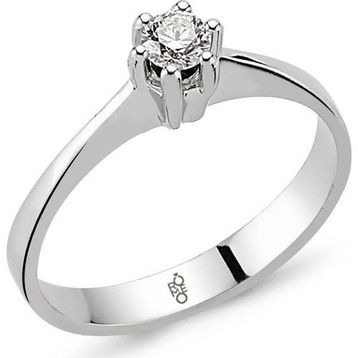 Harem Altın RM-10018 Romeo 0.15 ct Pırlanta Tektaş Yüzük