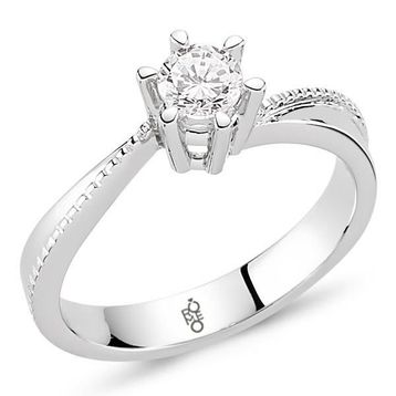 Harem Altın RM-10032 0.40 ct Pırlanta Tektaş Yüzük