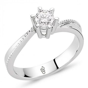 Harem Altın RM-10032 0.40 ct Pırlanta Tektaş Yüzük