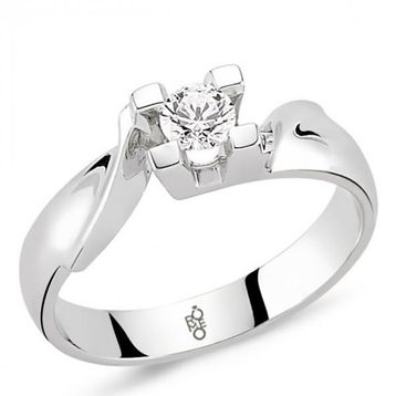 Harem Altın RM-10043 0.25 ct Pırlanta Tektaş Yüzük
