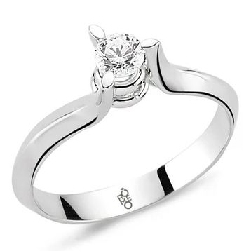 Harem Altın RM-10046 Altın 0.25 ct Pırlanta Tektaş Yüzük