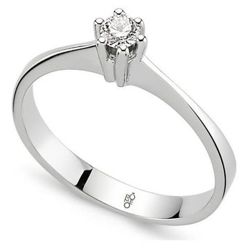Harem Altın RM0730 0.10 ct Pırlanta Tektaş Yüzük