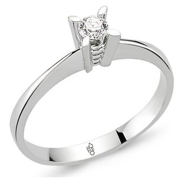 Harem Altın RM101 0.10 ct Pırlanta Tektaş Yüzük