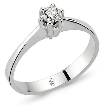 Harem Altın RM30048 0.50 ct H Renk Hrd Sertifikalı Pırlanta Tektaş Yüzük