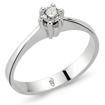 Harem Altın RM30048 0.50 ct H Renk Hrd Sertifikalı Pırlanta Tektaş Yüzük