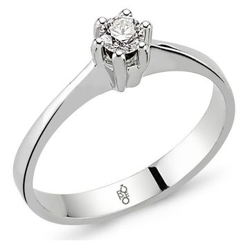 Harem Altın RM30048 0.50 ct H Renk Hrd Sertifikalı Pırlanta Tektaş Yüzük