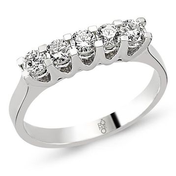 Harem Altın RMY208 18 Ayar Altın 0.58 Ct Pırlanta Beştaş Yüzük