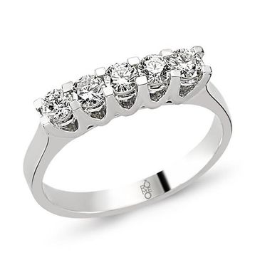 Harem Altın RMY208 18 Ayar Altın 0.58 Ct Pırlanta Beştaş Yüzük