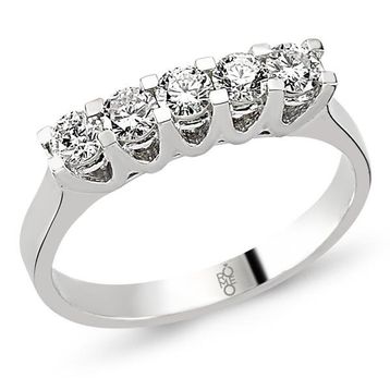 Harem Altın RMY208 18 Ayar Altın 0.58 Ct Pırlanta Beştaş Yüzük