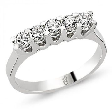 Harem Altın RMY208 18 Ayar Altın 0.58 Ct Pırlanta Beştaş Yüzük