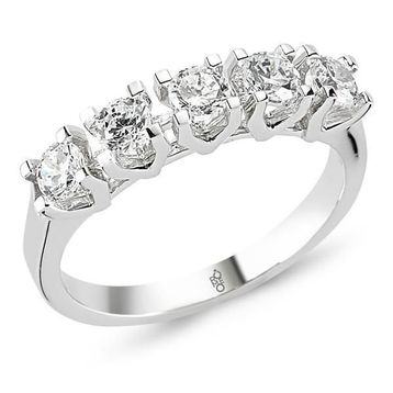 Harem Altın RMY511 18 Ayar Altın 0.80 ct Pırlanta Beştaş Yüzük