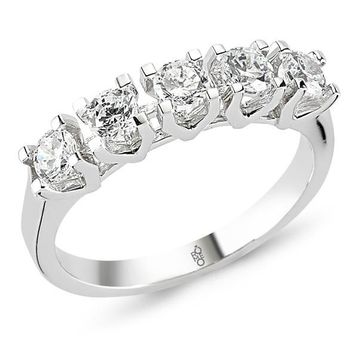 Harem Altın RMY511 18 Ayar Altın 0.80 ct Pırlanta Beştaş Yüzük