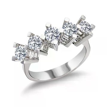 Harem Altın RMY521 14 Ayar Altın 0.50 Ct Pırlanta Beştaş Yüzük