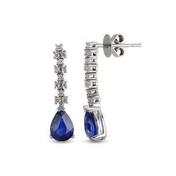 Harem Altın RTK1 1.58 ct Safir Pırlanta Küpe