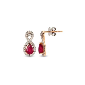 Harem Altın RTK10 1.77 ct Yakut Pırlanta Küpe