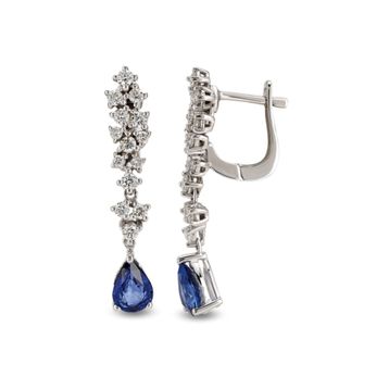 Harem Altın RTK11 2.12 ct Safir Pırlanta Küpe